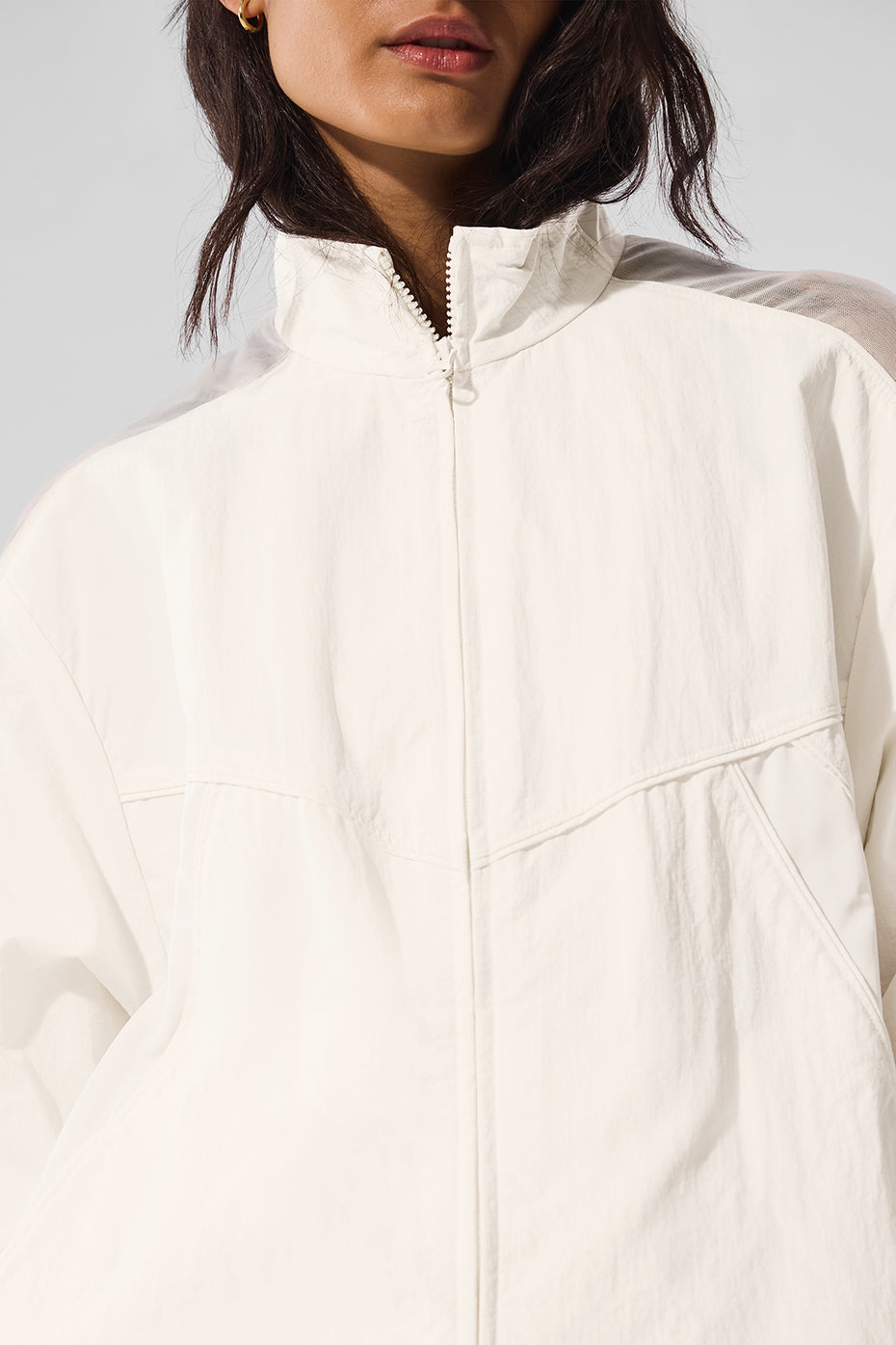 Origin Full — Zip Track Zip Jacket — Ivory