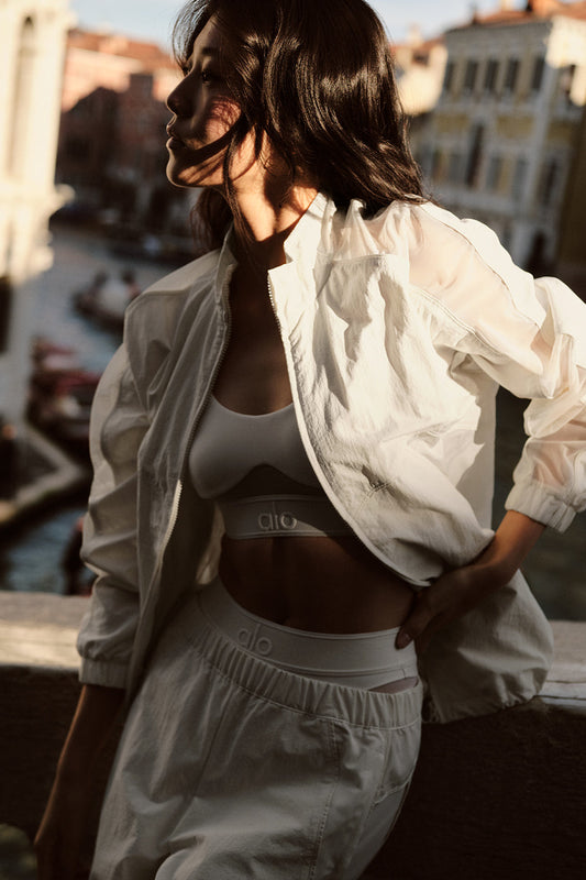Origin Full — Zip Track Zip Jacket — Ivory