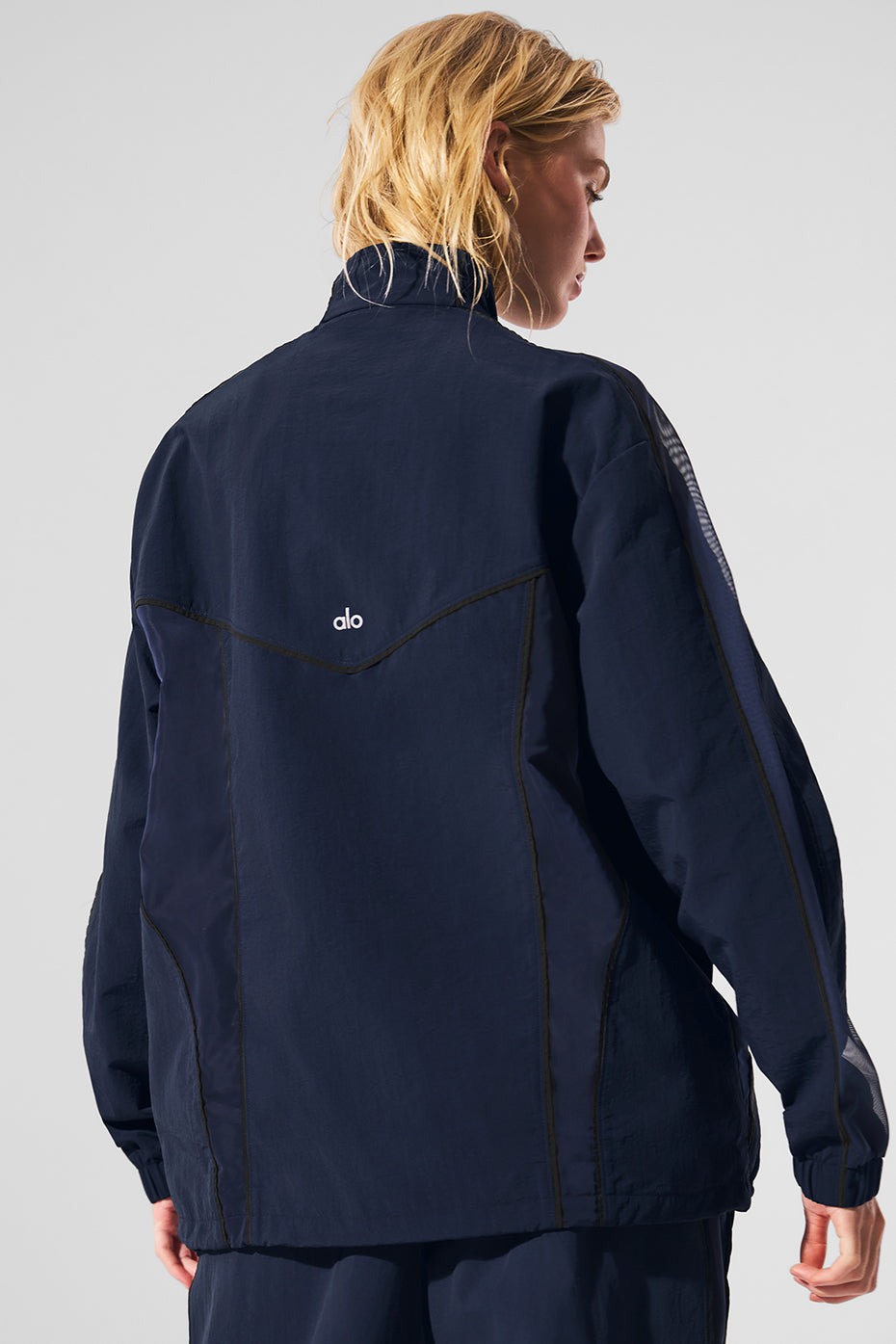 Origin Full — Zip Track Zip Jacket — Navy/Black