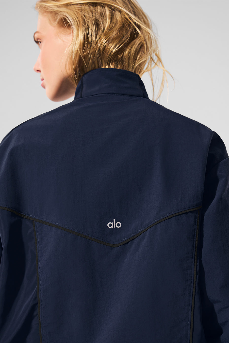 Origin Full — Zip Track Zip Jacket — Navy/Black