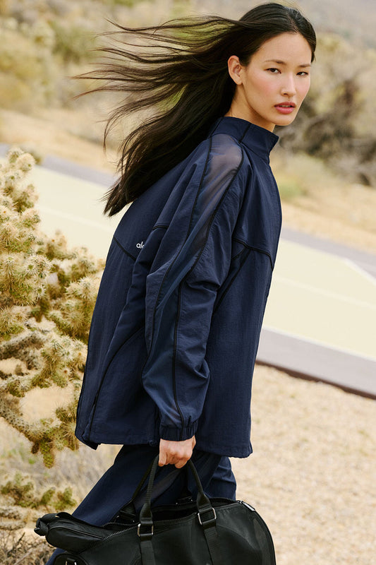 Origin Full — Zip Track Zip Jacket — Navy/Black