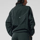 Origin Full — Zip Track Zip Jacket — Charcoal Green