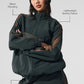 Origin Full — Zip Track Zip Jacket — Charcoal Green