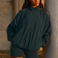 Origin Full — Zip Track Zip Jacket — Charcoal Green