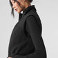 Polar Fleece Wintry Mix Vest — Black