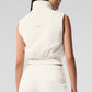 Polar Fleece Wintry Mix Vest — Ivory