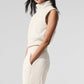 Polar Fleece Wintry Mix Vest — Ivory