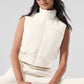 Polar Fleece Wintry Mix Vest — Ivory