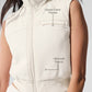 Polar Fleece Wintry Mix Vest — Ivory