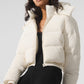 Foxy Puffer Zip Jacket — Ivory