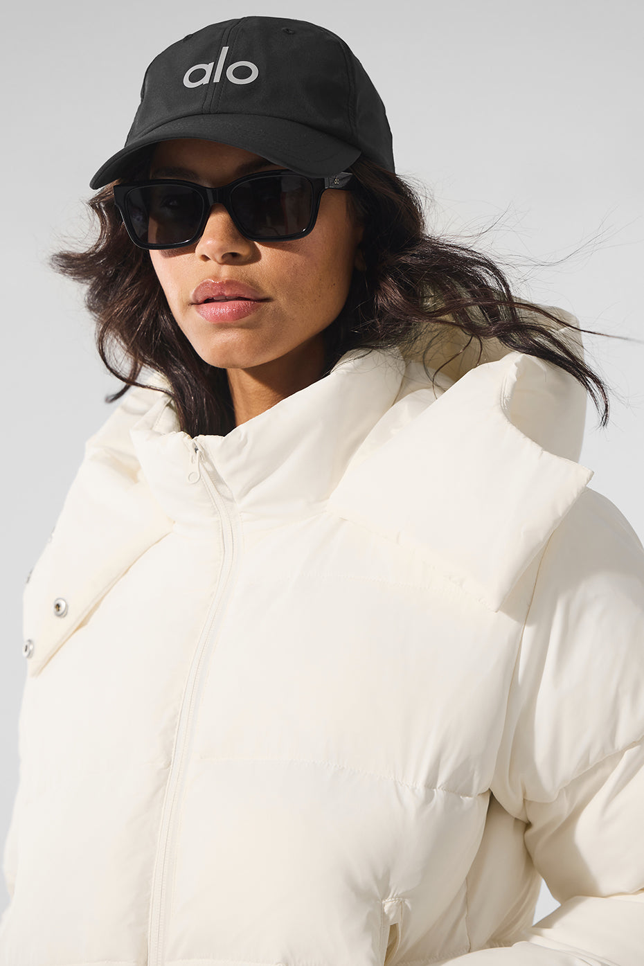 Foxy Puffer Zip Jacket — Ivory