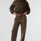 Foxy Puffer Zip Jacket — Espresso
