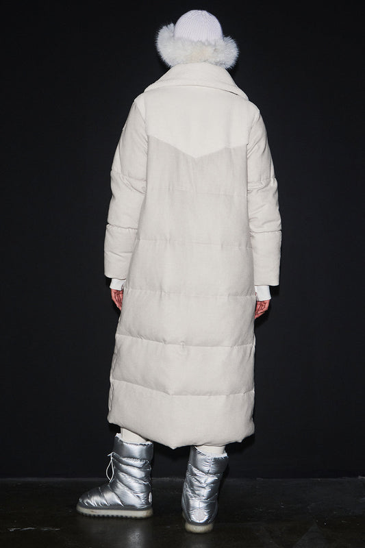 Snowfall Puffer Coat — White Oak