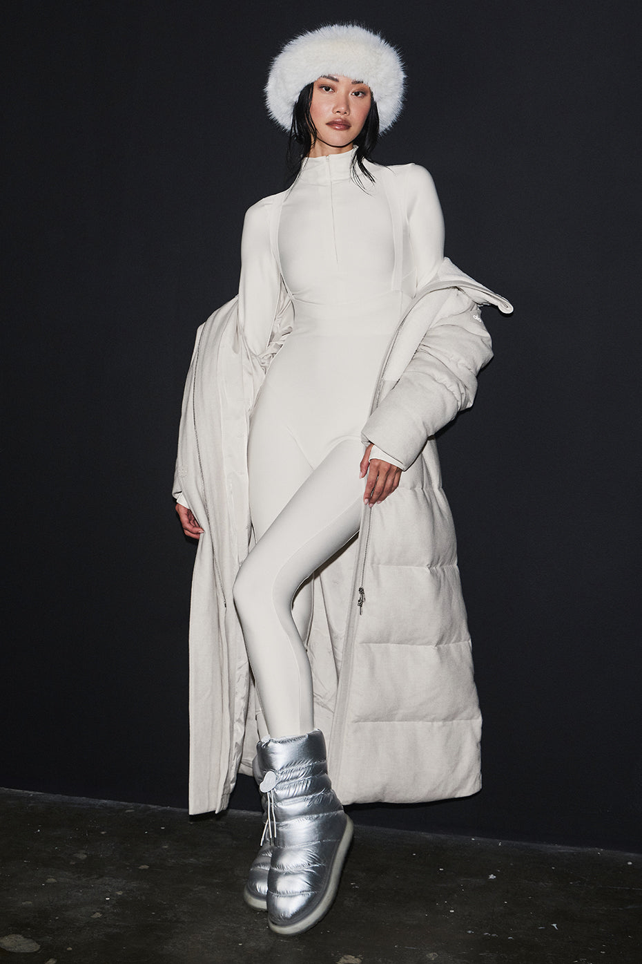 Snowfall Puffer Coat — White Oak
