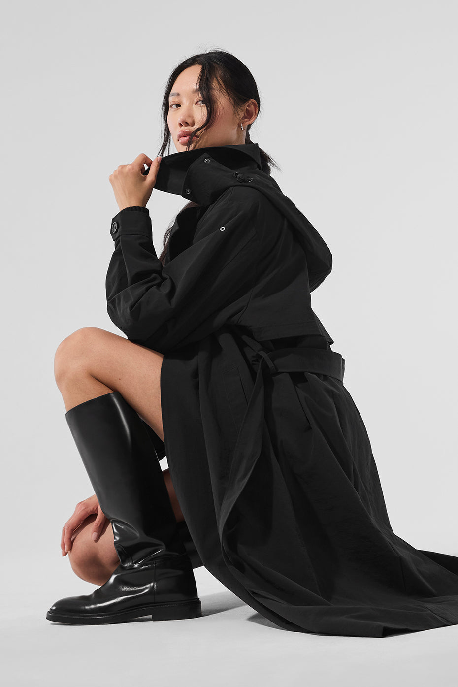 Daybreak Long Coat — Black