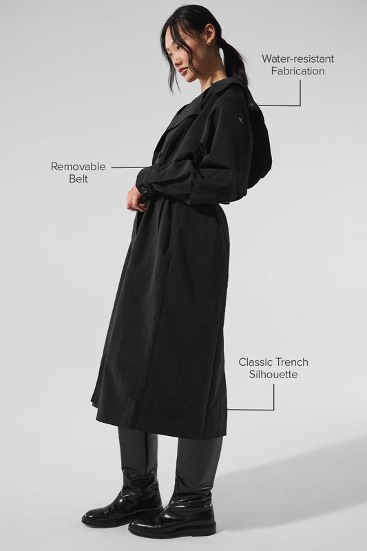 Daybreak Long Coat — Black