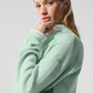 Tennis Club Sweater Knit Full Zip Zip Jacket — Spearmint/White