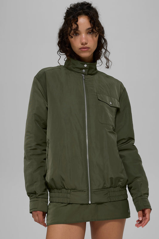 Work It Bomber — Green Olive