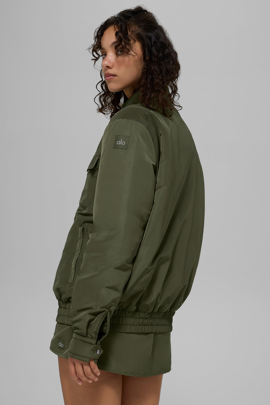 Work It Bomber — Green Olive
