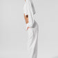 Cropped Breezy Full — Zip Cover Up — White