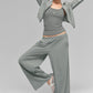 Cropped Breezy Full — Zip Cover Up — Lunar Grey