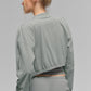 Cropped Breezy Full — Zip Cover Up — Lunar Grey