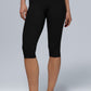 Alosoft High Rise Iconic 90's Capri — Black