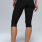 Alosoft High Rise Iconic 90's Capri — Black