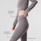 Washed Alosoft High Rise Iconic 90's Capri — Cool Grey Wash