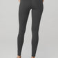Pinstripe Jacquard Extreme High Rise Leggings — Anthracite/Black