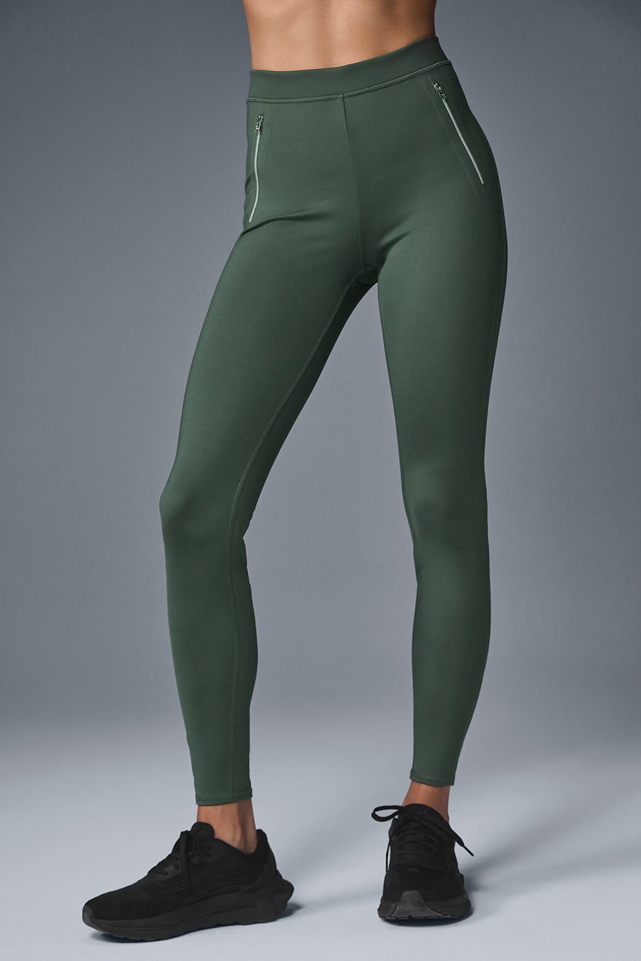 High Rise Thrill Seeker Leggings — Dark Cactus