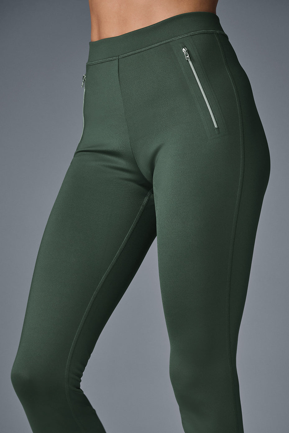 High Rise Thrill Seeker Leggings — Dark Cactus