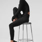 Alosoft High Rise 7/8 Highlight Leggings — Black