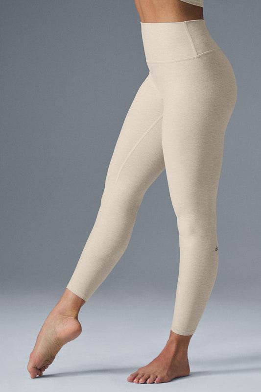 Alosoft High Rise 7/8 Highlight Leggings — Oatmeal Heather