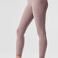 Alosoft High Rise 7/8 Highlight Leggings — Dark Pink Quartz Heather