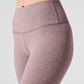 Alosoft High Rise 7/8 Highlight Leggings — Dark Pink Quartz Heather