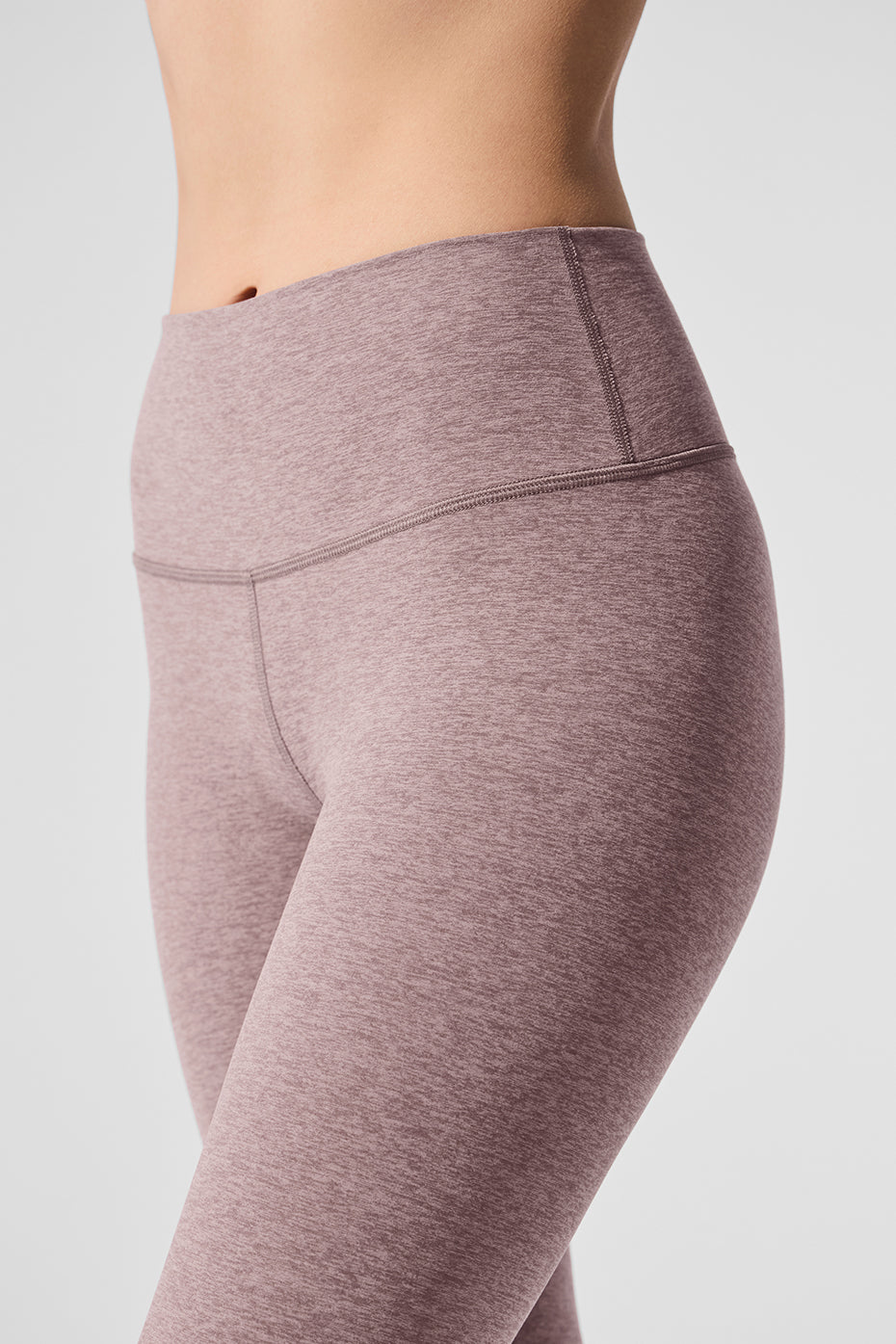 Alosoft High Rise 7/8 Highlight Leggings — Dark Pink Quartz Heather