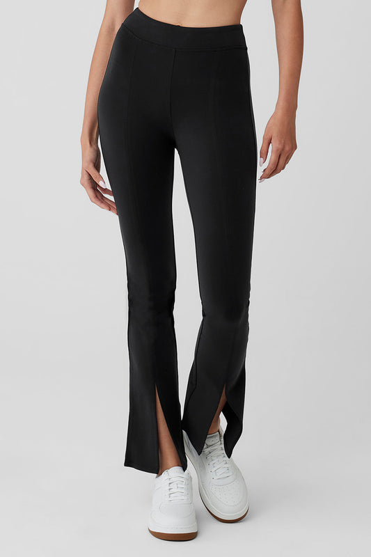 Airbrush 7/8 High Rise Flutter Leggings — Black