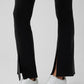 Airbrush 7/8 High Rise Flutter Leggings — Black