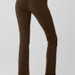 Airbrush High Rise 7/8 Flutter Leggings — Espresso