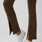 Airbrush High Rise 7/8 Flutter Leggings — Espresso