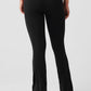 High Rise 7/8 Zip It Flare Leggings — Black