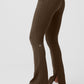 High Rise 7/8 Zip It Flare Leggings — Espresso