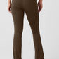High Rise 7/8 Zip It Flare Leggings — Espresso
