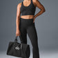 Airbrush High Rise Bootcut Leggings — Black