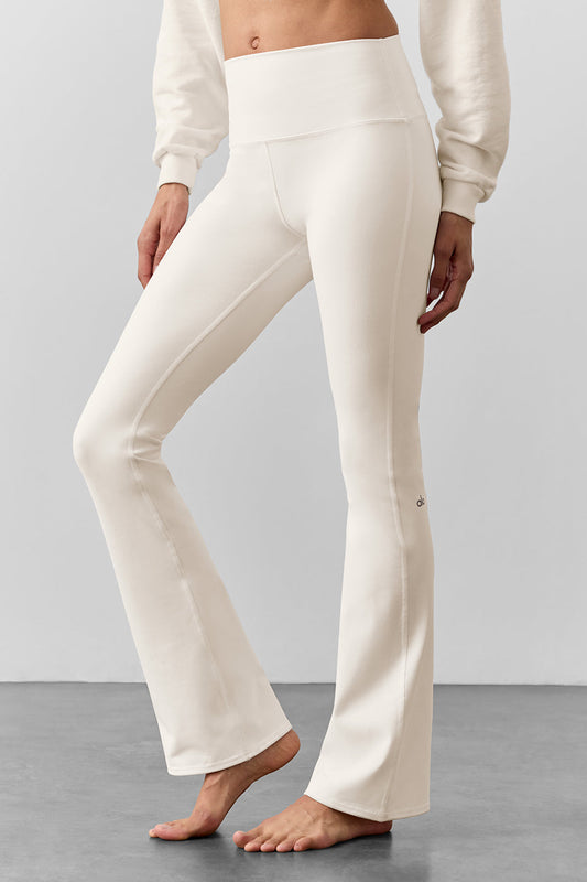 Airbrush High Rise Bootcut Leggings — Ivory