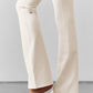 Airbrush High Rise Bootcut Leggings — Ivory