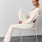 Airbrush High Rise Bootcut Leggings — Ivory