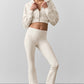 Airbrush High Rise Bootcut Leggings — Ivory