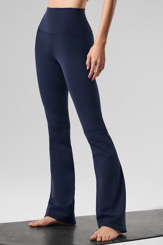 Airbrush High Rise Bootcut Leggings — Navy